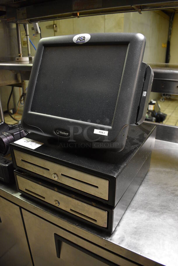 Radiant 15" POS Monitor w/ 2 Metal Cash Drawers. (kitchen) - Image 2 of 6