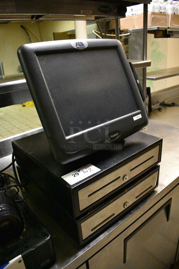 Radiant 15" POS Monitor w/ 2 Metal Cash Drawers. (kitchen) - Image 4 of 6
