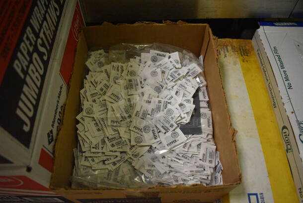 ALL ONE MONEY! Lot of Various Paper Products Including Straws, Bags, Pepper and Plastic Wrap. (kitchen) - Image 6 of 9