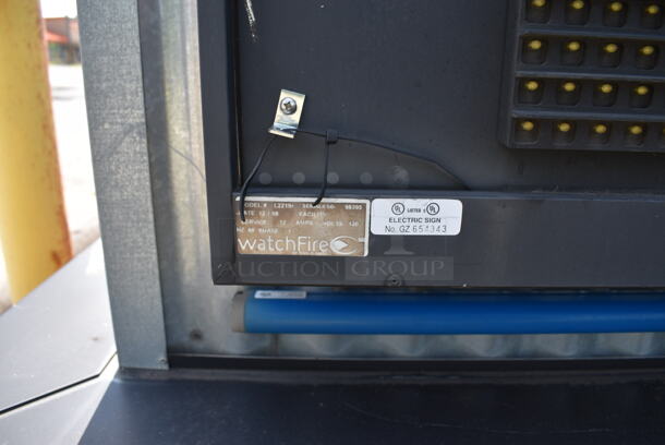 Fat Daddy's Metal Outdoor Light Up Sign. Most LED Message Center Light Bulbs Are Burnt Out. BUYER MUST REMOVE. 118x32x120. (outside) - Image 4 of 8