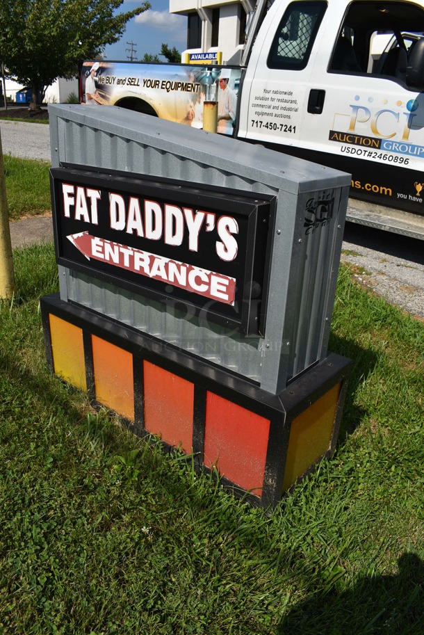 American Sign Company Fat Daddy's Metal Outdoor Sign. BUYER MUST REMOVE. 40x14x40. (outside) - Image 6 of 7