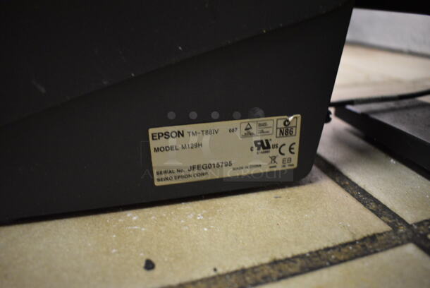 ALL ONE MONEY! Lot of NCR 15" POS Monitor and Epson Model M129H Receipt Printer. (kitchen) - Image 4 of 7