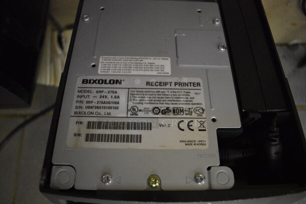 2 Receipt Printers. Star Micronics Model TSP100 and Bixolon Model SRP-275A. 6.5x9x6, 5.5x7.5x5. 2 Times Your Bid! (kitchen)  - Image 6 of 6