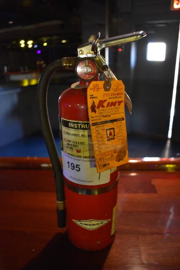 Amerex Dry Chemical Fire Extinguisher. 4x6x15. (upstairs)