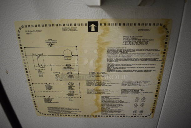 Frigidaire Chest Freezer. 73x28x35. Tested and Working! (kitchen) - Image 6 of 7