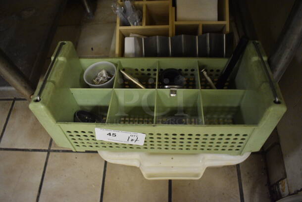 ALL ONE MONEY! Lot of Poly Bus Bin, Silverware Caddy and 2 Napkin/Straw Holders. (dishwasher area) - Image 3 of 5