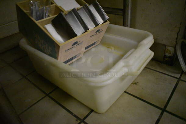 ALL ONE MONEY! Lot of Poly Bus Bin, Silverware Caddy and 2 Napkin/Straw Holders. (dishwasher area) - Image 4 of 5