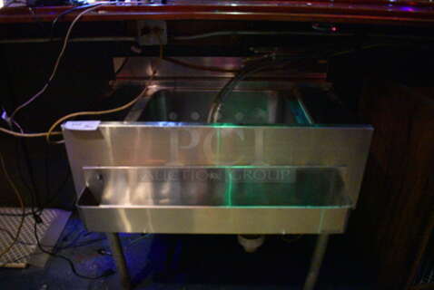 Stainless Steel Commercial Ice Bin w/ Speedwell. BUYER MUST REMOVE. 36x24x34. (upstairs)
