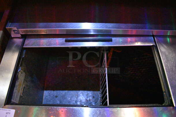 Beverage Air Model DW94 Stainless Steel Commercial Back Bar Bottle Cooler w/ 4 Sliding Lids and 2 Speedwells. BUYER MUST REMOVE. 115 Volts, 1 Phase. 95x32x34. Tested and Working! (upstairs) - Image 4 of 8