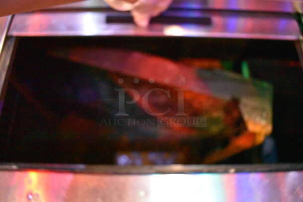 Beverage Air Model DW94 Stainless Steel Commercial Back Bar Bottle Cooler w/ 4 Sliding Lids and 2 Speedwells. BUYER MUST REMOVE. 115 Volts, 1 Phase. 95x32x34. Tested and Working! (upstairs) - Image 5 of 8