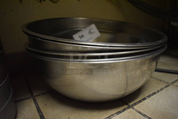 9 Various Metal Bowls. Includes 16x16x6. 9 Times Your Bid! (dishwasher area) - Image 3 of 3