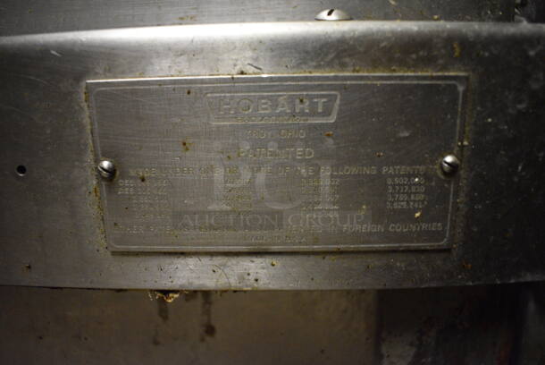 Hobart Stainless Steel Commercial Conveyor Dishwasher w/ Hood. Includes 208/240 Volts. Goes GREAT w/ Lots 55 and 57! BUYER MUST REMOVE. 64x30x84. (dishwasher area) - Image 11 of 12