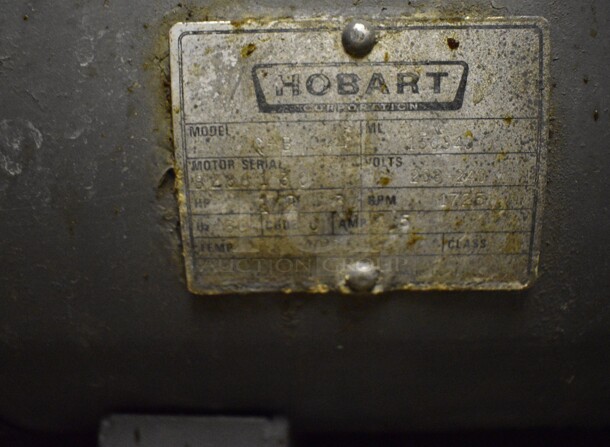 Hobart Stainless Steel Commercial Conveyor Dishwasher w/ Hood. Includes 208/240 Volts. Goes GREAT w/ Lots 55 and 57! BUYER MUST REMOVE. 64x30x84. (dishwasher area) - Image 12 of 12