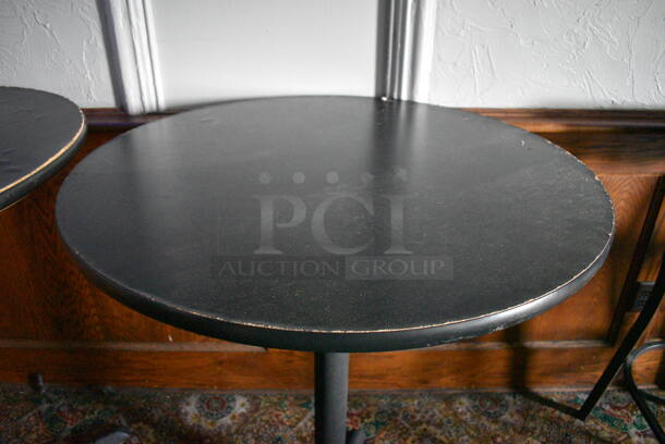 3 Round Bar Height Tables on Metal Table Base. 36x36x42. 3 Times Your Bid! (bar) - Image 6 of 6