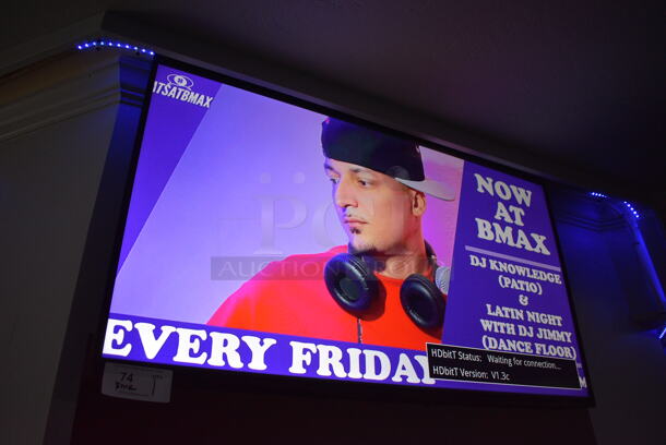 Insignia 50" Television w/ Mount. BUYER MUST REMOVE. Buyer Must Pick Up - We Will Not Ship This Item. Tested and Working! (bar) - Image 2 of 6