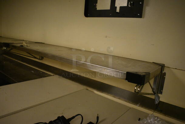 4 Metro Metal Shelves w/ Wall Mount Brackets. BUYER MUST REMOVE. 60x14x7.5. 4 Times Your Bid! (office) - Image 3 of 4