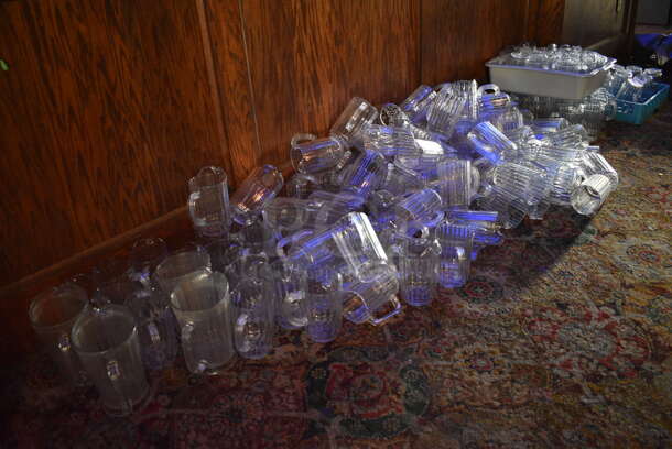 ALL ONE MONEY! Lot of Approximately 135 Clear Poly Pitchers. Includes 6x4x7. (bar) - Image 7 of 7