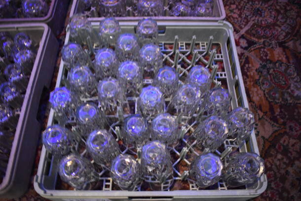ALL ONE MONEY! Lot of Approximately 52 Various Glasses In 2 Dish Caddies Including Rocks and Beverage. Includes 3x3x5. (bar) - Image 3 of 6