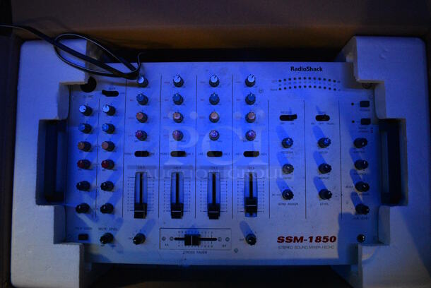 RadioShack Model SSM-1850 Stereo 4 Channel Mixer Equalizer. 20x11x3. (bar) - Image 1 of 6