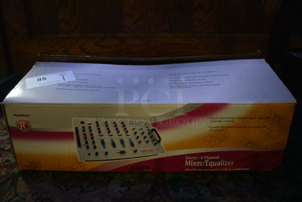 RadioShack Model SSM-1850 Stereo 4 Channel Mixer Equalizer. 20x11x3. (bar) - Image 5 of 6