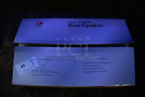 RadioShack Model SSM-1850 Stereo 4 Channel Mixer Equalizer. 20x11x3. (bar) - Image 6 of 6