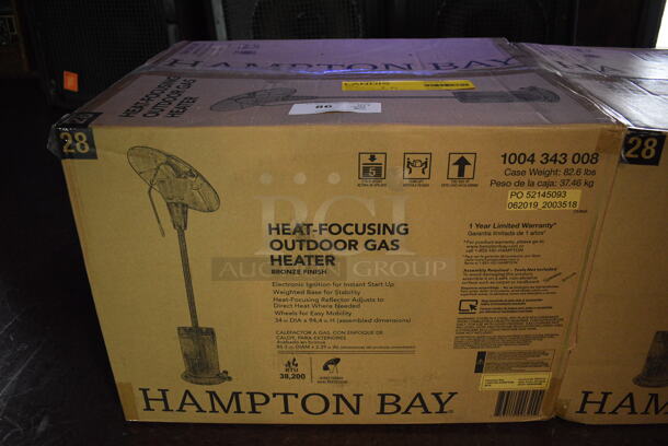 2 BRAND NEW IN BOX! Hampton Bay Outdoor Patio Gas Heater. 2 Times Your Bid! (bar) - Image 2 of 5
