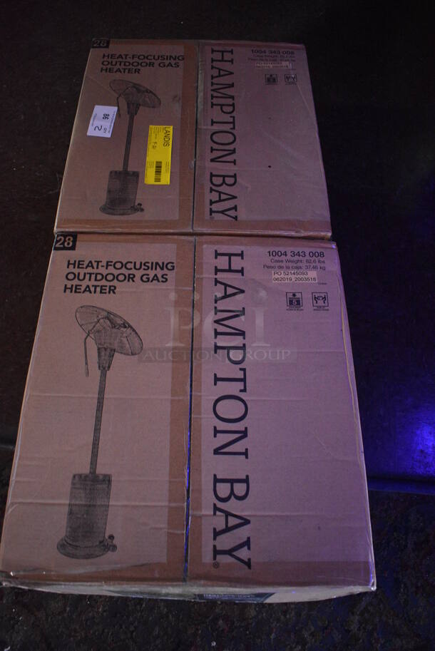 2 BRAND NEW IN BOX! Hampton Bay Outdoor Patio Gas Heater. 2 Times Your Bid! (bar) - Image 5 of 5
