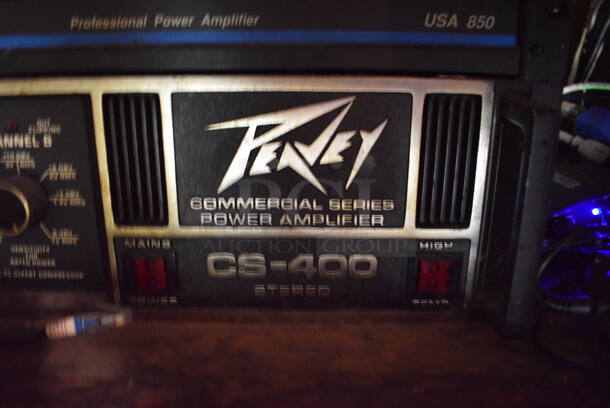 7 Various Rack Units; Peavey CS-400 Amplifier, QSC USA 850 Amplifier, QSC RMX2450 Amplifier, PLX2502 Amplifier, Soundweb BLU-100 Processor, Middle Atlantic PD-915R Power Center. 19x16x26. 7 Times Your Bid! (bar) - Image 5 of 10