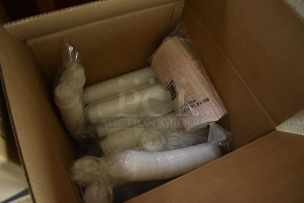 PALLET LOT of Metal CO2 Tank and Paper Products Including Lids and Containers. BUYER MUST REMOVE. (basement) - Image 4 of 6