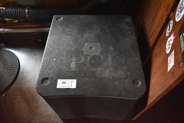 QSC KW Series Speaker on Commercial Casters. 24x28x20.5. (bar) - Image 5 of 6