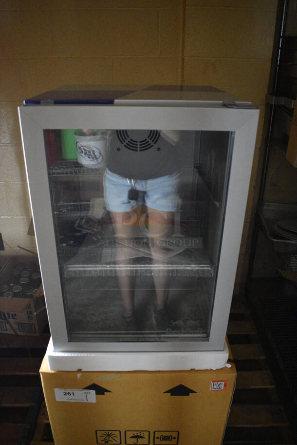 BRAND NEW IN BOX! Red Bull Model Medium Metal Commercial Countertop Mini Cooler Merchandiser. 110-120 Volts, 1 Phase. 16x16x24. (basement) - Image 1 of 6