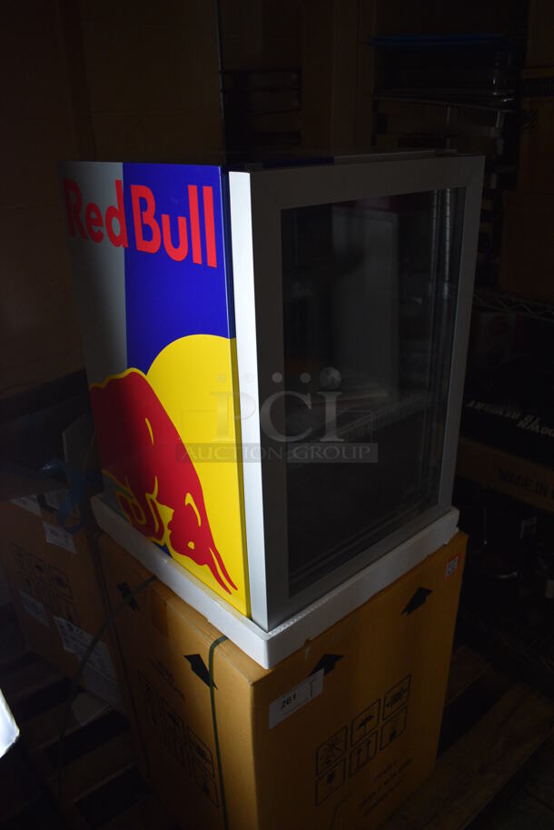 BRAND NEW IN BOX! Red Bull Model Medium Metal Commercial Countertop Mini Cooler Merchandiser. 110-120 Volts, 1 Phase. 16x16x24. (basement) - Image 2 of 6