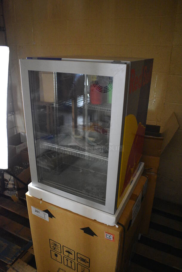 BRAND NEW IN BOX! Red Bull Model Medium Metal Commercial Countertop Mini Cooler Merchandiser. 110-120 Volts, 1 Phase. 16x16x24. (basement) - Image 3 of 6
