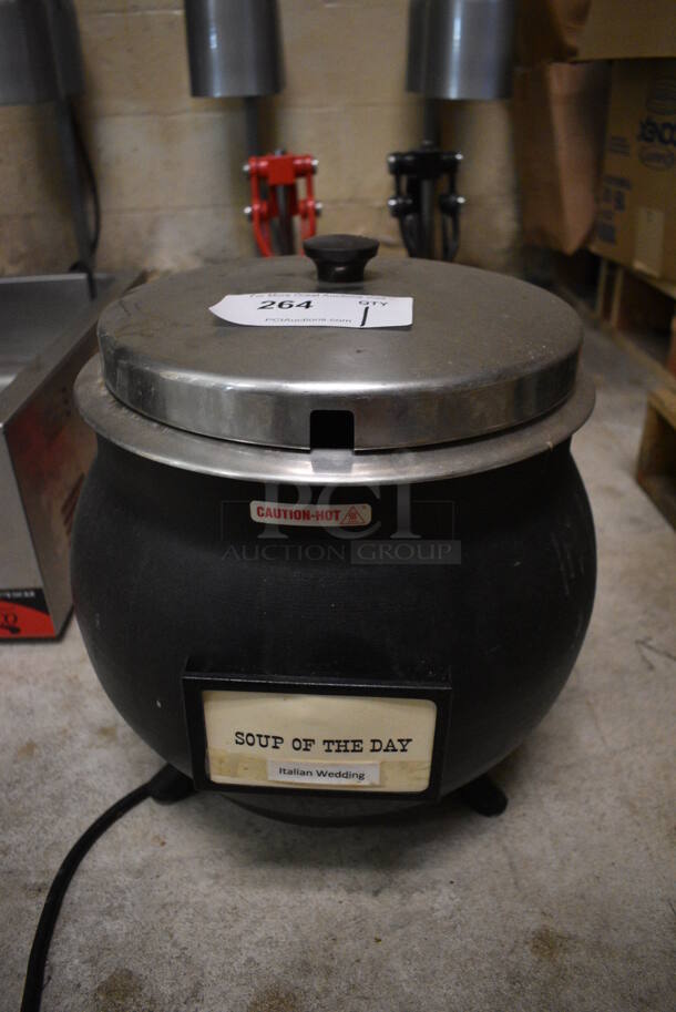 Server Model KS Metal Commercial Countertop Soup Kettle Food Warmer. 120 Volts, 1 Phase. 13x13x15. (basement) - Image 1 of 4