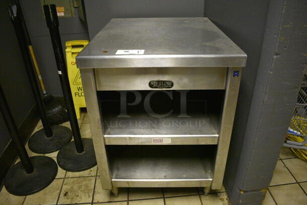 Sterling Stainless Steel Counter w/ 2 Under Shelves. 24x31x35. (bar)