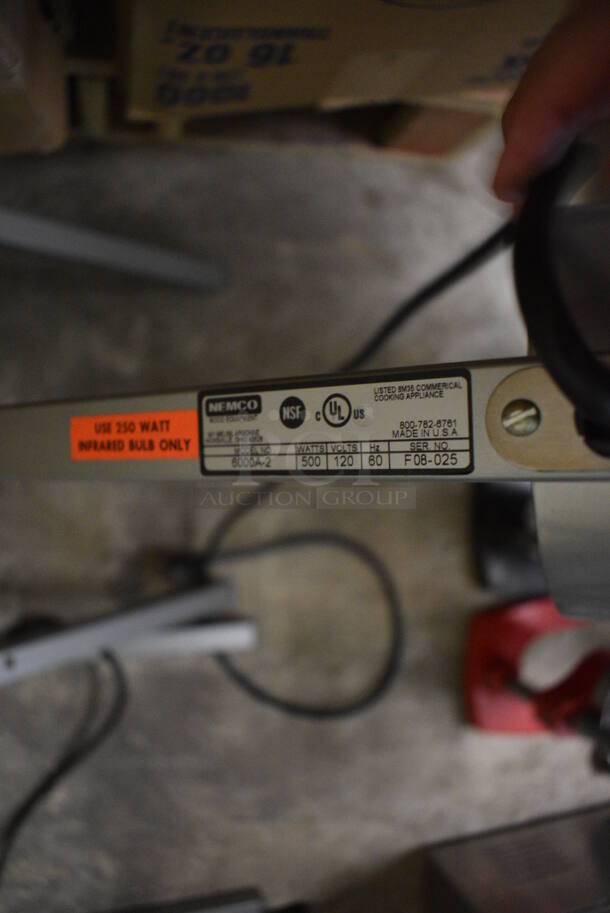 Nemco Model 6000A-2 Metal Commercial Countertop 2 Head Warming Lamp. 120 Volts, 1 Phase. 14x18x27. (basement) - Image 4 of 4