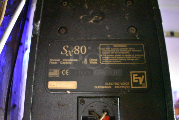 2 EV Model SX80 Wall Mount Speakers. BUYER MUST REMOVE. 12x16x9. 2 Times Your Bid! (bar) - Image 5 of 6
