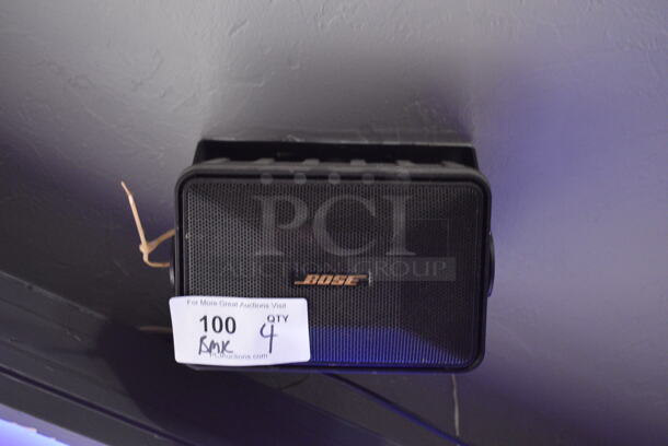 4 Bose Speakers. BUYER MUST REMOVE. 9x6x6. 4 Times Your Bid! (bar) - Image 1 of 3