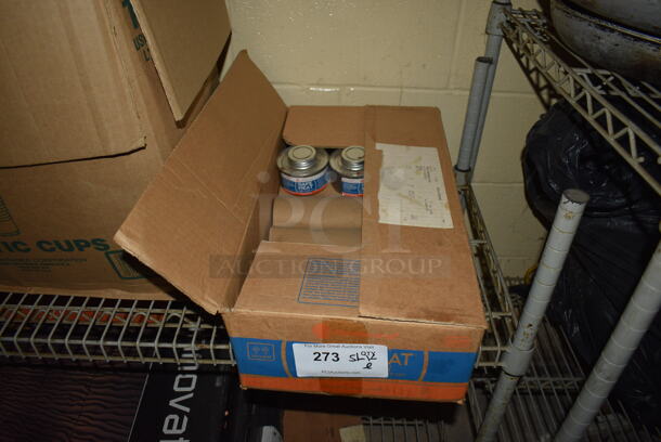 ALL ONE MONEY! Lot of Metal 2 Tier Shelving Unit w/ Contents Including Chafing Dish Fuel and Poly Pitchers. BUYER MUST DISMANTLE. PCI CANNOT DISMANTLE FOR SHIPPING. PLEASE CONSIDER FREIGHT CHARGES. 54x18x35. BUYER MUST REMOVE. (basement) - Image 5 of 5