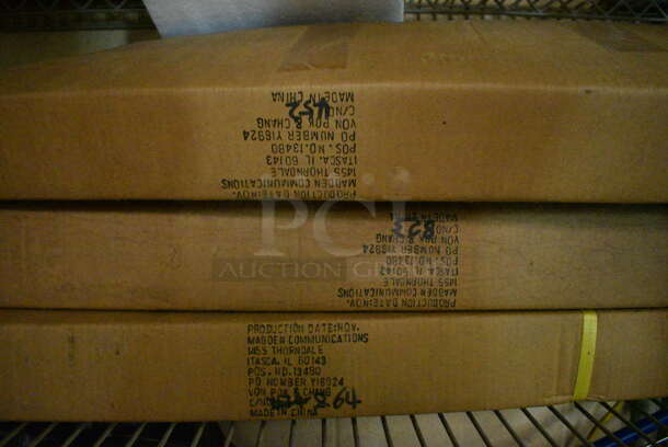 ALL ONE MONEY! Lot of Metal 4 Tier Shelving Unit w/ Contents Including Foaming Hand Soap Jugs and Glassware. BUYER MUST DISMANTLE. PCI CANNOT DISMANTLE FOR SHIPPING. PLEASE CONSIDER FREIGHT CHARGES. 54x18x35. BUYER MUST REMOVE. (basement) - Image 4 of 5