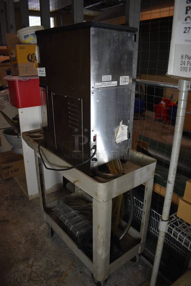 Blendtec Model BDI-503 NARROW Stainless Steel Commercial Countertop Blender w/ 4 Poly Pitchers, 5 Lids and Gray 2 Tier Cart. 120 Volts, 1 Phase. 13x21x32. (basement) - Image 6 of 6