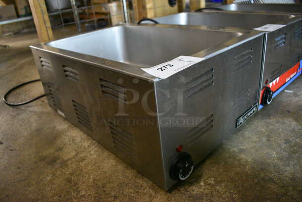 2013 Adcraft Model FW-1200WF Stainless Steel Commercial Countertop Food Warmer. 120 Volts, 1 Phase. 14.5x22.5x9. (basement) - Image 2 of 4