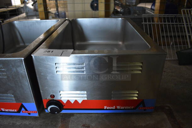 Adcraft Model FW-1200W Stainless Steel Commercial Countertop Food Warmer. 120 Volts, 1 Phase. 14.5x22.5x9. (basement) - Image 1 of 4