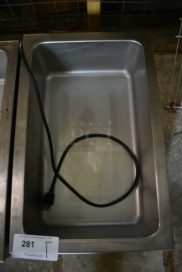 Adcraft Model FW-1200W Stainless Steel Commercial Countertop Food Warmer. 120 Volts, 1 Phase. 14.5x22.5x9. (basement) - Image 3 of 4