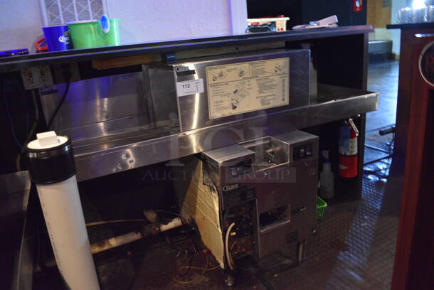 Glastender Model GT-18 / GT-18+2 Stainless Steel Commercial Glass Washer. 115 Volts, 1 Phase. BUYER MUST REMOVE. 60x25.5x38. (bar) - Image 1 of 10