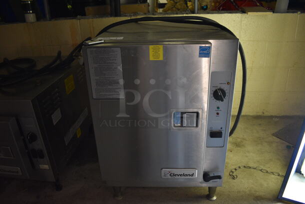 2016 Cleveland Model 22CET6.1 Stainless Steel Commercial Countertop Electric Powered Single Compartment Steam Cabinet. BUYER MUST REMOVE. 208-240 Volts, 1 Phase. Item Was in Working Condition on Last Day of Business. 21.5x31x31. (basement) - Image 1 of 6