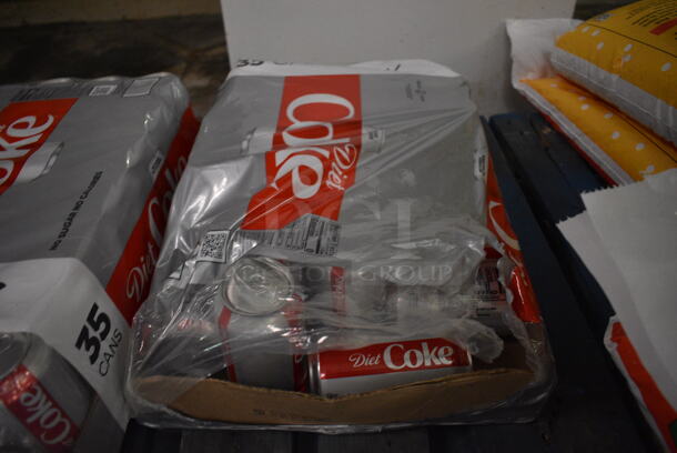 PALLET LOT of Various Items Including 2 Packs of Diet Coke and 3 Bags of Ice Melt BUYER MUST REMOVE. (basement) - Image 3 of 5
