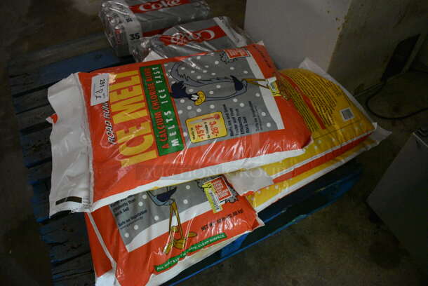 PALLET LOT of Various Items Including 2 Packs of Diet Coke and 3 Bags of Ice Melt BUYER MUST REMOVE. (basement) - Image 5 of 5
