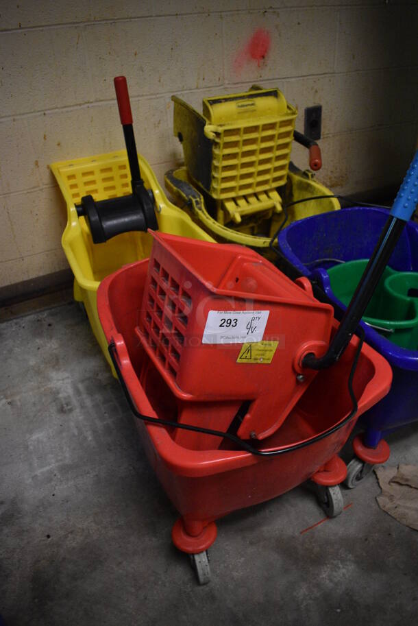 4 Various Poly Mop Buckets. Including 14x20x16. 4 Times Your Bid! (basement) - Image 3 of 4