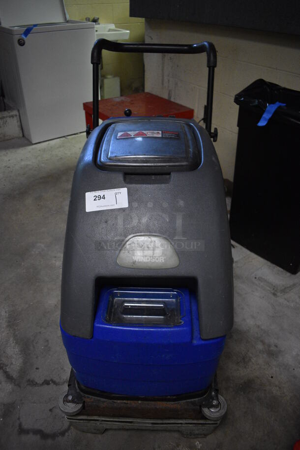 Windsor Model SCC172 Metal Commercial Floor Cleaning Machine w/ 10 Cleaning Pads and 2 New Blades. BUYER MUST REMOVE. 30x40x39. Tested and Working! (basement) - Image 3 of 12